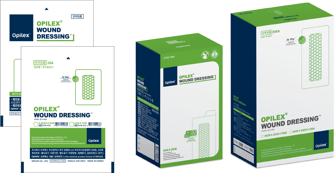 Opilex® Wound Dressing 패키지 이미지